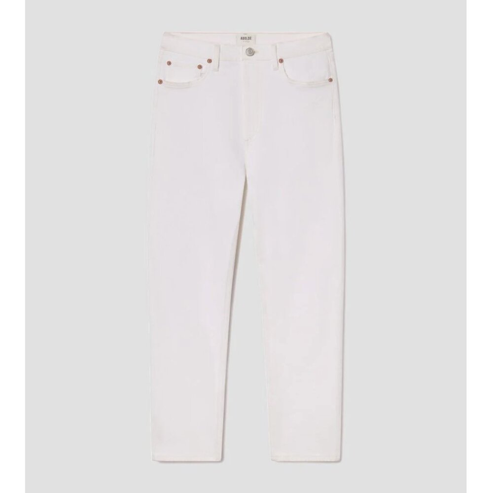 AGOLDE 90s Pinch Waist Straight Leg Jeans - White - Marshmallow Size 29